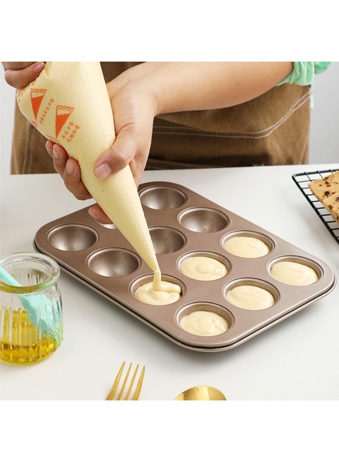 DUNISO 100pcs Thickened Disposable Anti-Burst Piping Bags, Cake Cream Pastry Bag, Dessert Biscuit Piping Bag, Household Baking Tool, Cake Decorating Tools 32.5cm*20cm - Image 3